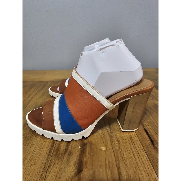 Seychelles Size 8.5 Sey Collection Tantalize Heeled Sandal In Orange Multi ... - Picture 5 of 13